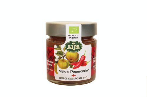 Dolci composte bio di mele e peperoncino