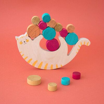 Meow! by Londji: wooden balance game