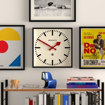 Horloge murale - Classique & Moderne - Number Five Aiguilles Rouges 4