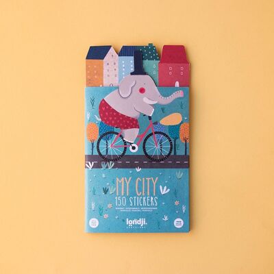 My city Stickers by Londji (set 6 units): Creative activity with stickers