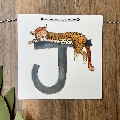 J - Jaguar Alphabet Tile