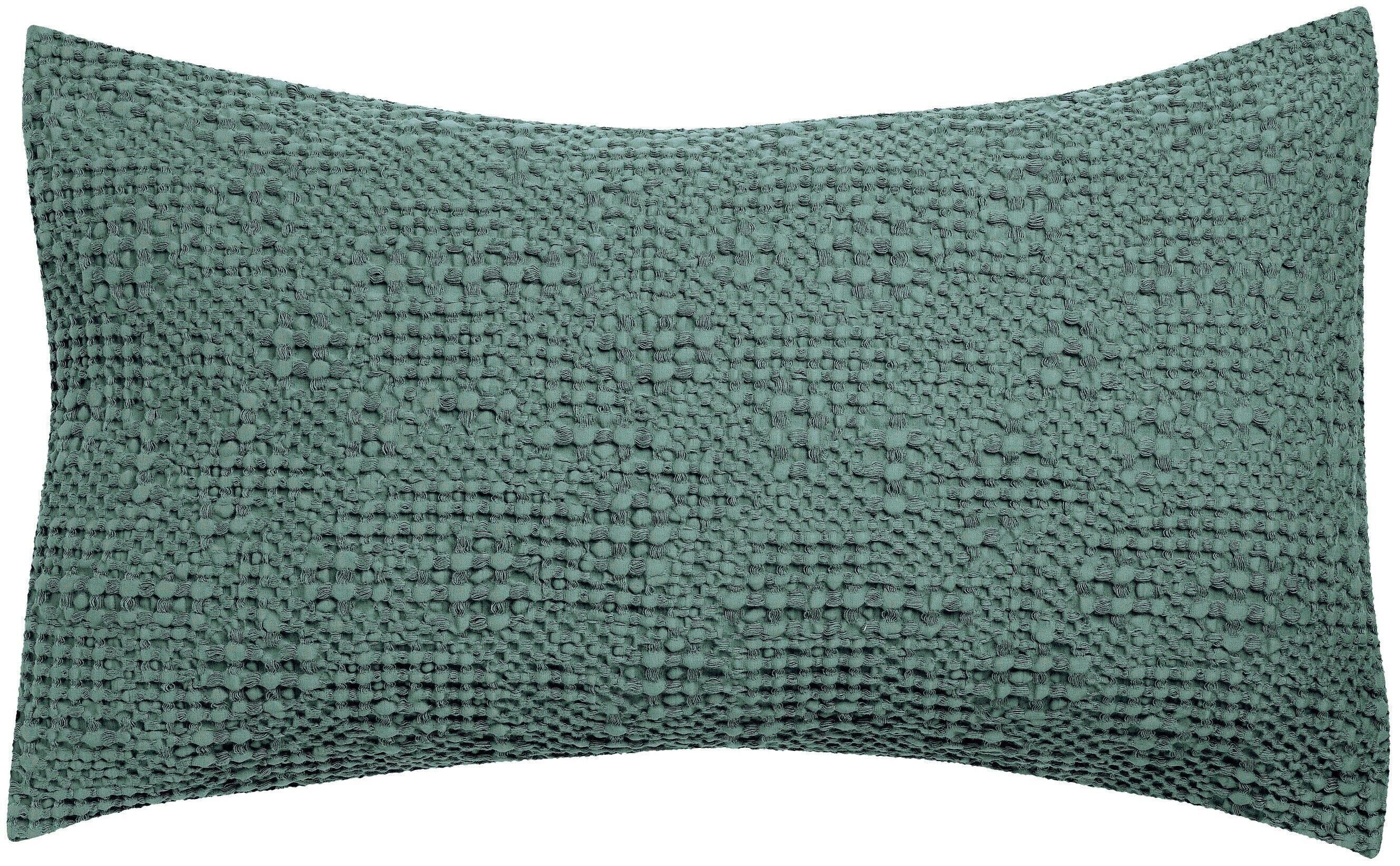Coussin stonewashed Tana Vert de gris 40 x 65 - 1308528000