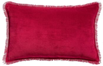 Coussin uni Fara Rubis 30 x 50 - 5019035000 4