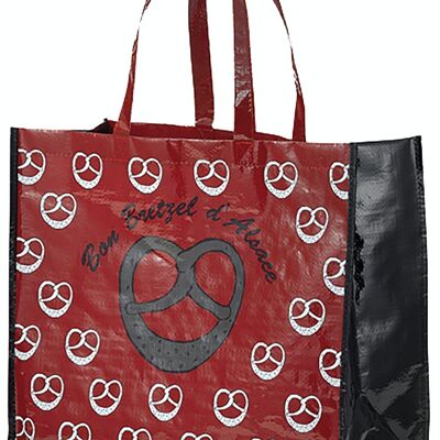 Grand Sac Shopping Bretzel Rouge 36 x 44 - 8483036000