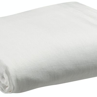Stonewashed fitted sheet Zeff White 160x200 hat 30cm - 1308867000