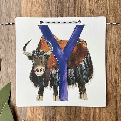 Y - Yak Alphabet Tile