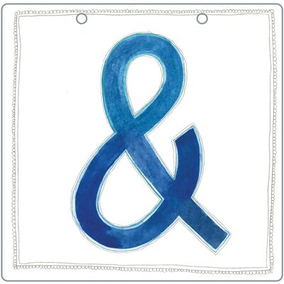 & - Ampersand Alphabet Tile