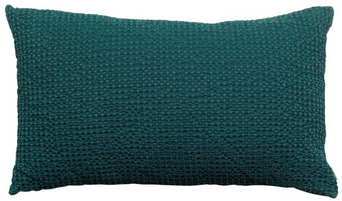 Coussin stonewashed Maia Pétrole 30 x 50 - 2305028000