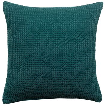 Coussin stonewashed Maia Pétrole 45 x 45 - 2309028000 4