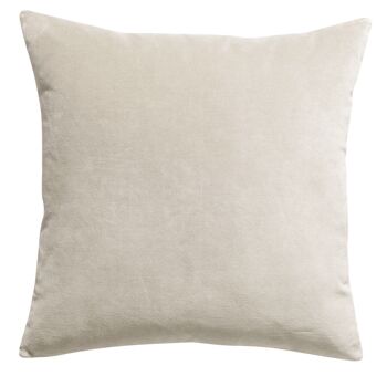 Coussin uni Elise Grège 45 x 45 - 2409015000 1