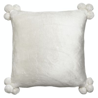 Coussin Tender pompons Neige 45 x 45 - 3912010000