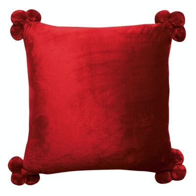 Cushion Tender Ruby pompoms 45 x 45 - 3912034000