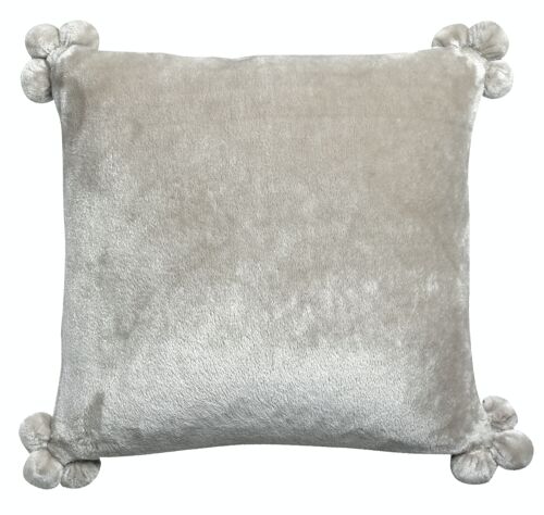 Coussin Tender pompons Perle 45 x 45 - 3912072000