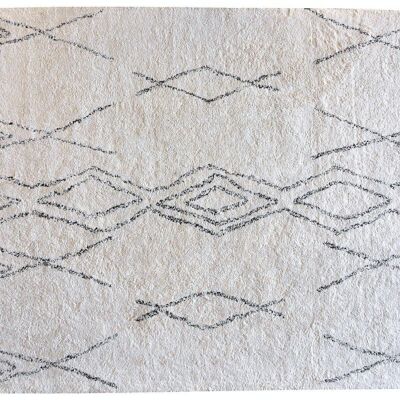 Teppich Crimble Elfenbein/Anthrazit 120 x 180 - 7810090000