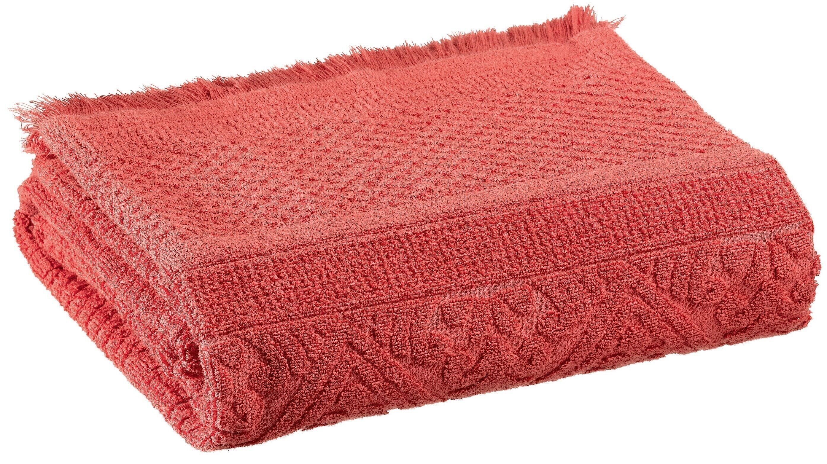 Glattes Duschtuch Zoé Brick 70 x 140 - 2360445000