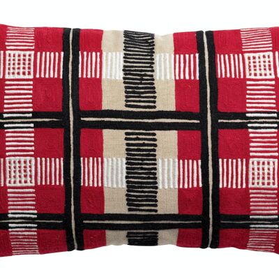 Redcurrant embroidered Eden cushion 30 x 50 - 5846030000