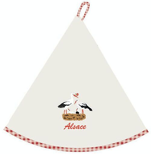 Essuie-mains rond Famille Alsace Ivoire Diamètre 60 cm - 8307015000