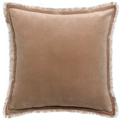 Coussin uni Fara Sésame clair 45 x 45 - 5015016001