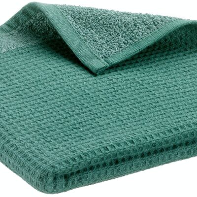 Recycled hand towel Abby Emeraude 50 x 100 - 1678320000