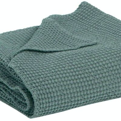 Maia plaid riciclato Verdigris 180 x 260 - 1671020000