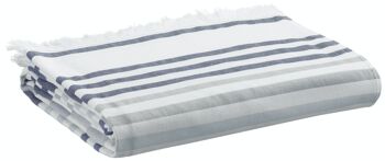 Drap hammam recyclé Samoa Marine 100 x 200 - 1677060000 7