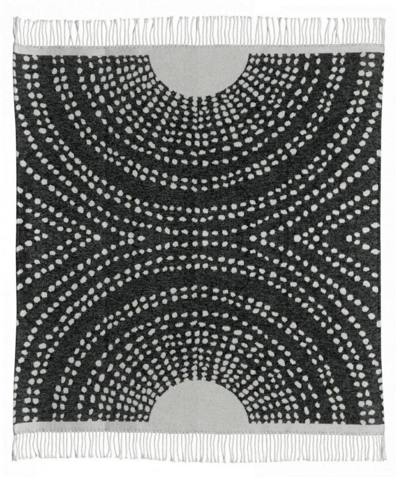 Plaid recyclé Taina Carbone 127 x 160 - 1638070000