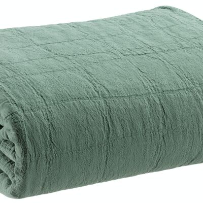 Jeté recyclé Titou Vert de gris 180 x 260 - 1643020000