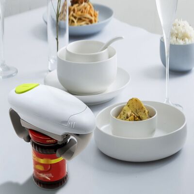 Apriscatole elettrico Apribottiglie automatico per ristorante Apriscatole portatile a batteria Gadget da cucina