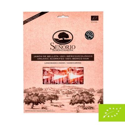 Prosciutto iberico 100% biologico, etichetta nera, affettato, Señorío de Montanera