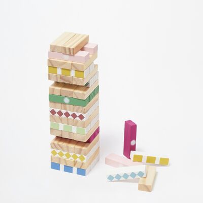 Wooden Games Travel Jumbling Tower Multi