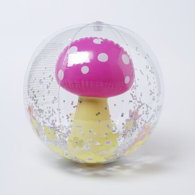 Juego de pelota de playa inflable 3D para niños amarillo lila