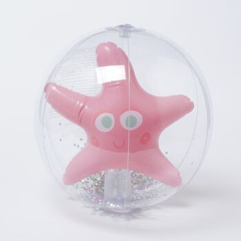 Jeu de ballon de plage gonflable 3D pour enfants Rose 1