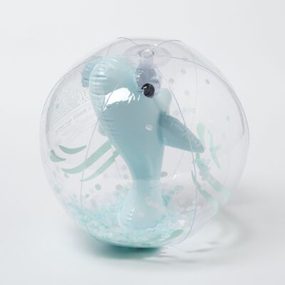 Jeu de ballon de plage gonflable 3D pour enfants vert