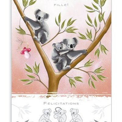 Une petite fille ! Félicitations (SKU: 4722FR)