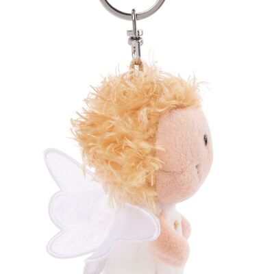 Porte-clés ange gardien 'I'll take care of you' blanc 7cm