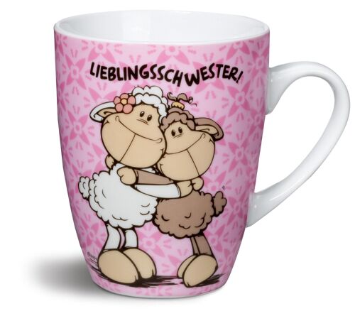 Tasse "LIEBLINGSSCHWESTER!" Porzellan