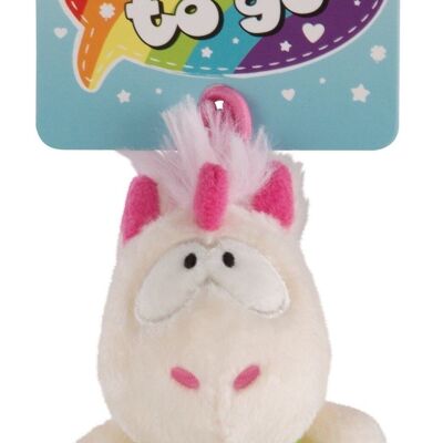 Unicorno Theodor Happy Birthday 8cm con passante