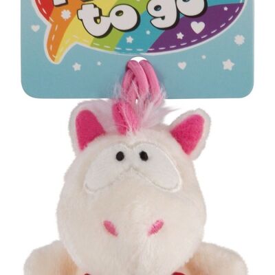 Unicorn Theodor I (heart) YOU 8cm with loop