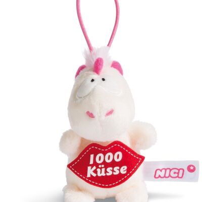 Unicorno Theodor 1000 baci 8cm con passante