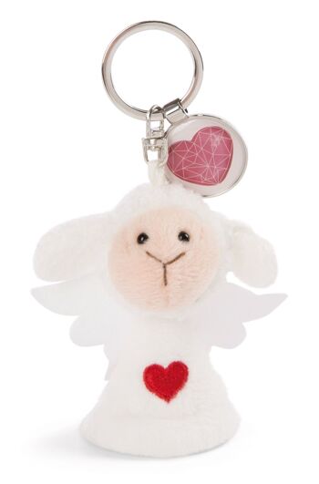 Porte-clés ange avec coeur 7cm avec pendentif "symbole coeur" 2
