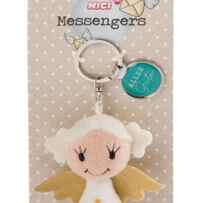 Porte-clés ange avec étoile 7cm avec pendentif