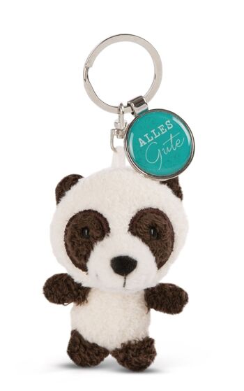 Porte-clés Panda 7cm avec pendentif "All the best" 2
