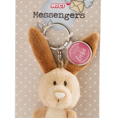 Porte-clés Bunny 7cm avec pendentif "All love"