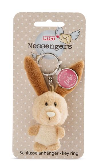 Porte-clés Bunny 7cm avec pendentif "All love" 1