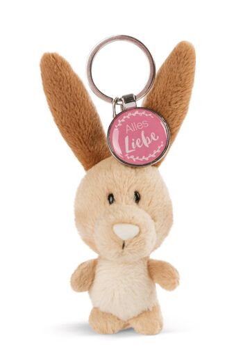 Porte-clés Bunny 7cm avec pendentif "All love" 2