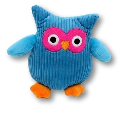 Soft toy owl blue soft toy - cuddly toy