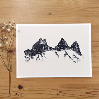 Affiche Montagne Aiguilles d'Arves 2