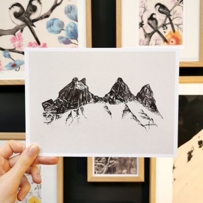 Aiguilles d'Arves mountain poster