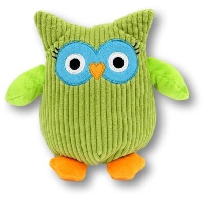 Plush toy owl green soft toy cuddly toy