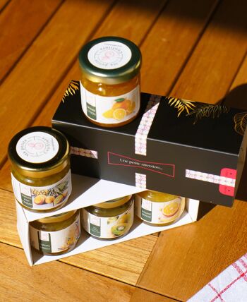 Coffret cadeau de 3 confitures artisanales